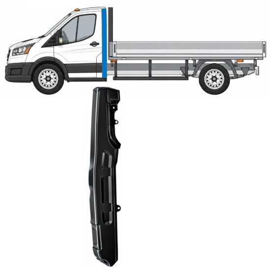 Pannello di riparazione del montante per Ford Transit 2014- 2014-2026 / Sinistra 17279
