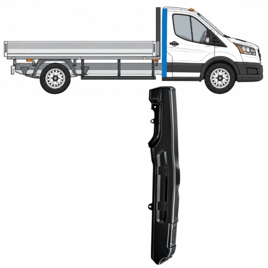 Pannello di riparazione del montante per Ford Transit 2014- 2014-2026 / Destra 17278