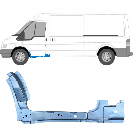 Lamiera di riparazione della porta anteriore interna per Ford Transit 2000-2013 / Sinistra 7155