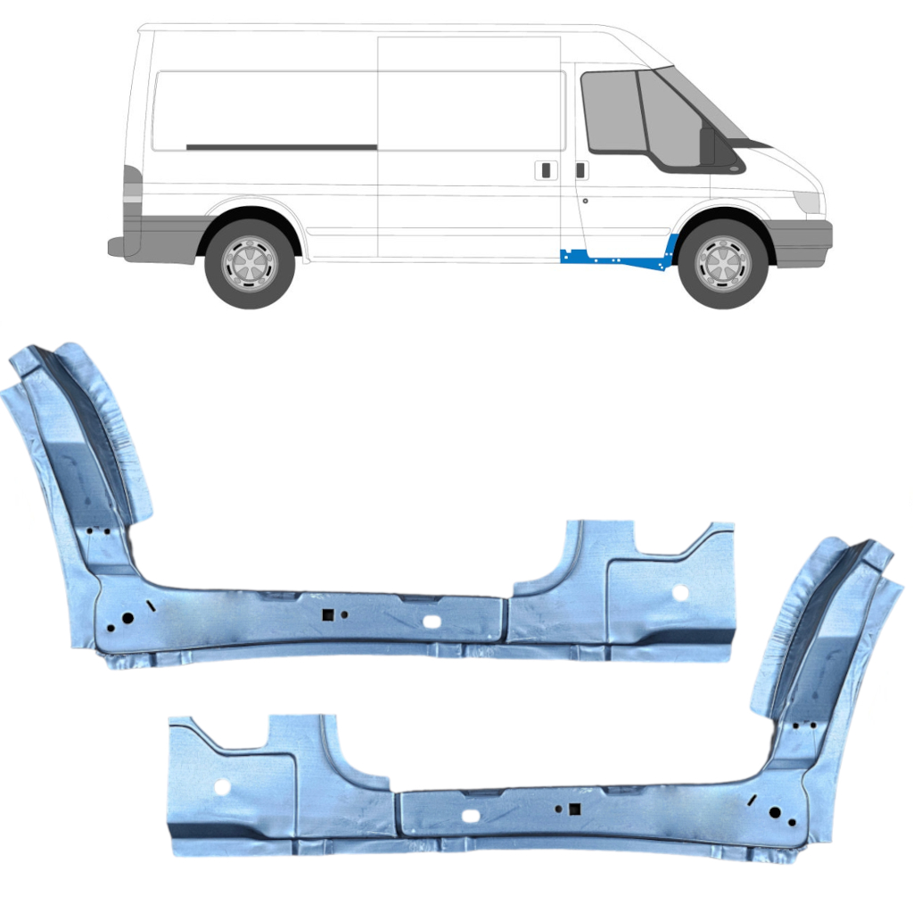 Lamiera Di Riparazione Della Porta Anteriore Interna Per Ford Transit 2000-2013 / Sinistra+Destra / Set 10431