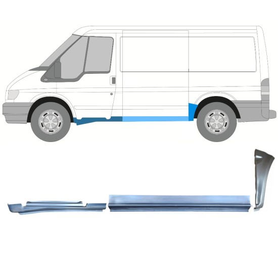 Set di pannelli di riparazione per Ford Transit 2000-2013 / Sinistra / 15020