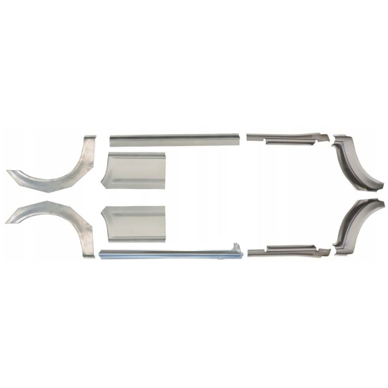 Pannello di riparazione sottoporta e parafango posteriore per Ford Transit 2000-2013 / LWB / Sinistra+Destra / Set 10630