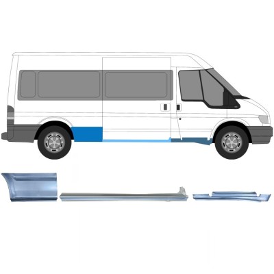 Set di pannelli di riparazione per Ford Transit 2000-2013  / LWB / Destra /  12436