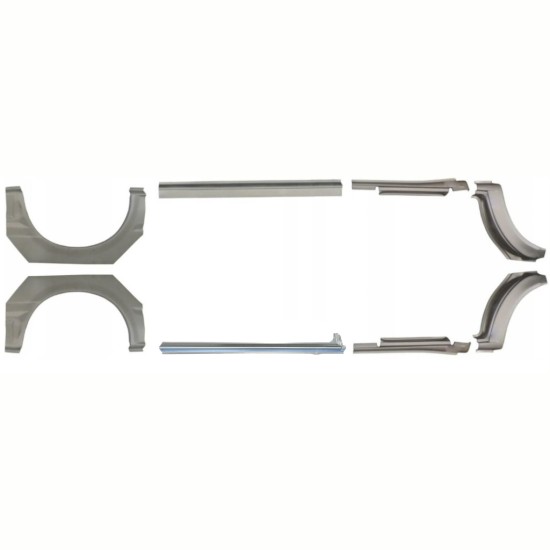 Pannello di riparazione sottoporta e parafango posteriore per Ford Transit 2000-2013 / Set 9692