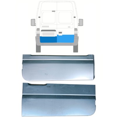 Pannello di riparazione porta posteriore per Ford Transit 2000-2013 / Sinistra+Destra / Set 14534