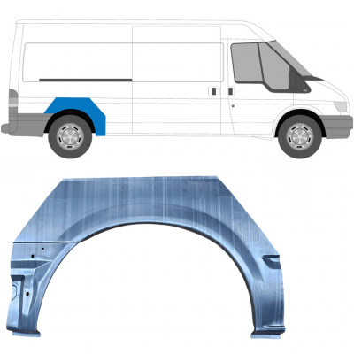 Pannello di riparazione parafango posteriore per Ford Transit 2000- / MWB / LWB / Destra 7158