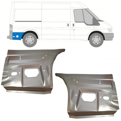 Pannello di riparazione parafango posteriore per Ford Transit 2000-2013 / Set 11759