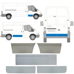 Lamierato riparazione porta per Ford Transit 2000-2013 / Sinistra+Destra / Set 11388