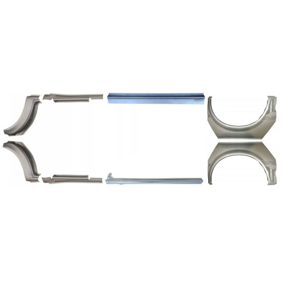 Pannello di riparazione sottoporta e parafango posteriore per Ford Transit 2000-2013 / Set 12674