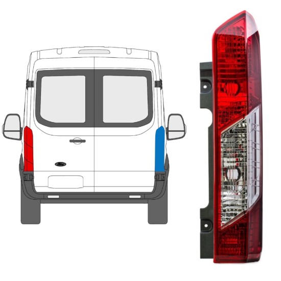 Fanale posteriore per Ford Transit 2014- / Destra 16092