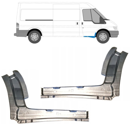 Sottoporta interno per Ford Transit 2000-2013 / Sinistra+Destra / Set 11909