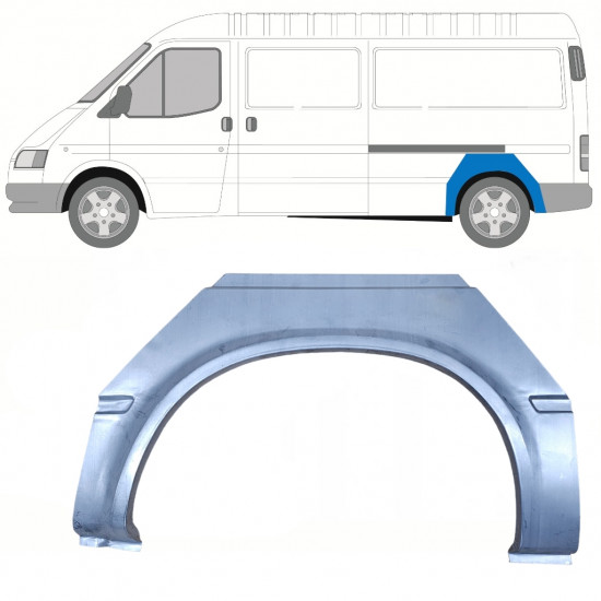 Pannello di riparazione parafango posteriore per Ford Transit 1991-2000 / LWB / Sinistra 8441