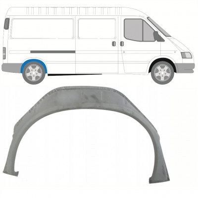 Pannello di riparazione arco ruota posteriore interno per Ford Transit 1991-2000 / LWB / Destra 8442