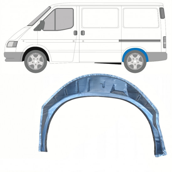 Pannello di riparazione arco ruota posteriore interno per Ford Transit 1991-2000 / SWB / Sinistra 8820