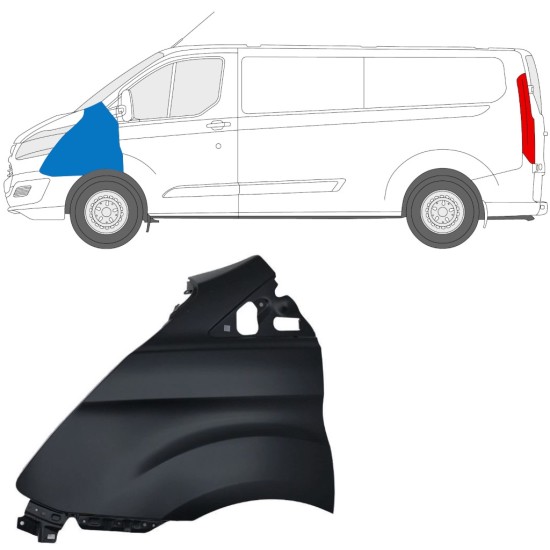 Parafango anteriore per Ford Transit Custom 2013-2017 / Sinistra 17096