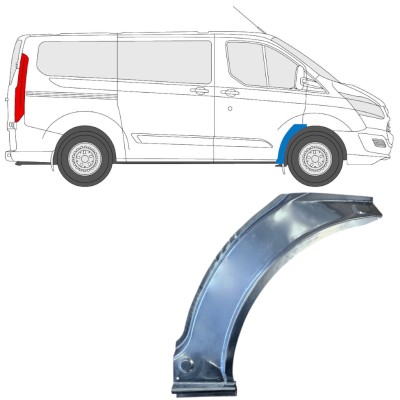 Pannello di riparazione parafango anteriore per Ford Transit Custom 2013- / Destra 15968