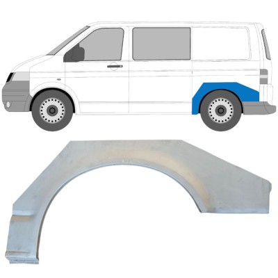 Pannello di riparazione parafango posteriore per Volkswagen Transporter T5 2003-2015 / Sinistra 14763