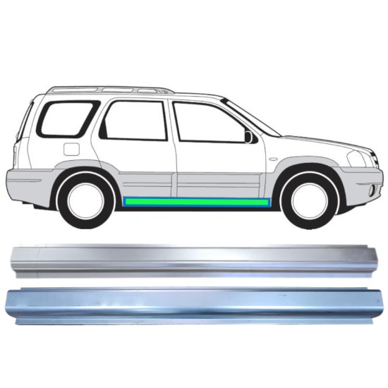 Lamiera di riparazione sottoporta e sottoporta interno per Mazda Tribute 2001-2008 / Sinistra = Destra (simmetrico) 15598