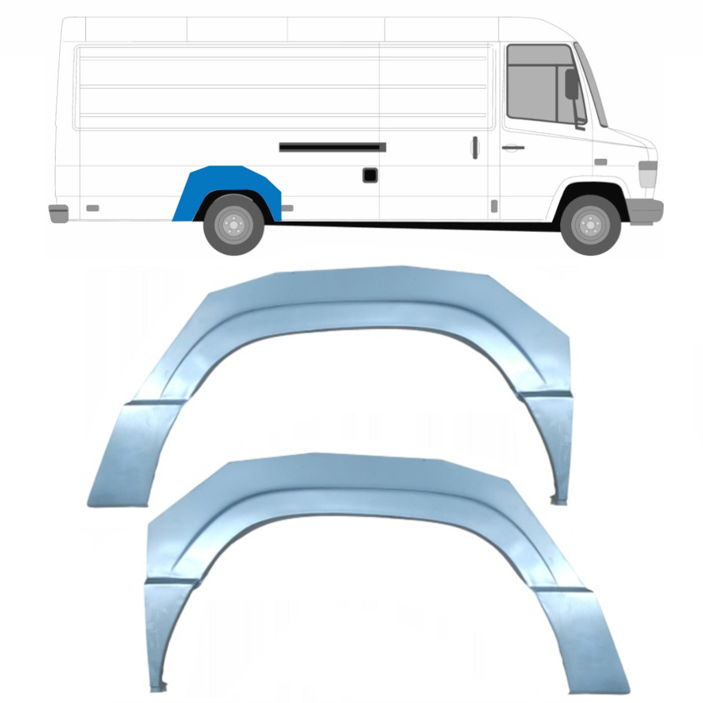 Pannello Di Riparazione Parafango Posteriore Per Mercedes Vario 1996- / Sinistra+Destra / Set 6779