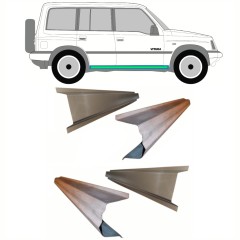 Pannello di riparazione sottoporta interno ed esterno per Suzuki Vitara 1996-2003 / Sinistra = Destra (simmetrico) / Set 10311