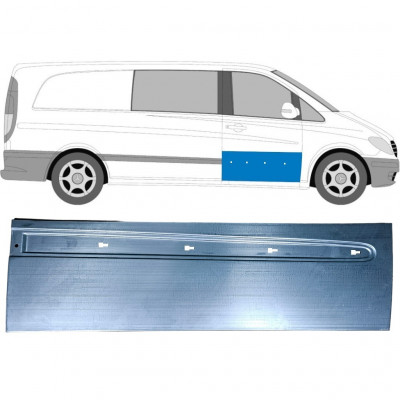 Pannello di riparazione porta anteriore per Mercedes Vito W639 2003-2014 / Destra 12911