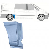 Pannello di riparazione sezione anteriore inferiore parafango posteriore per Mercedes Vito 2003- / SWB / Destra 6794