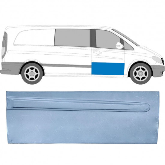 MERCEDES VITO 2003-2014 FRONTALE PORTA PANEL / DESTRA