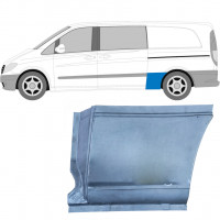 Pannello di riparazione parafango posteriore per Mercedes Vito 2003- / LWB / Sinistra 6007