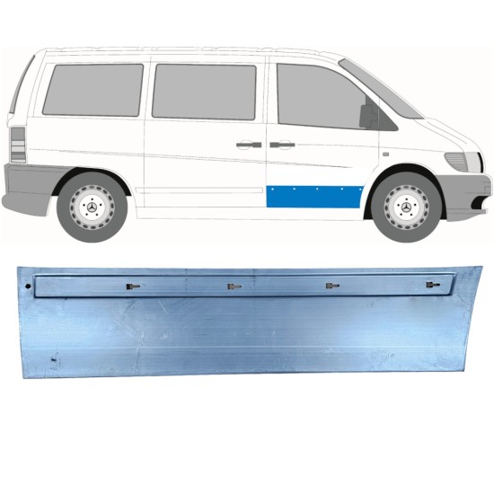 Pannello di riparazione porta anteriore per Mercedes Vito I W638 1996-2003 / Destra 11497