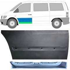 Lamiera di riparazione interno ed esterno porta anteriore per Mercedes Vito I W638 1996-2003 / Sinistra / Set 12015