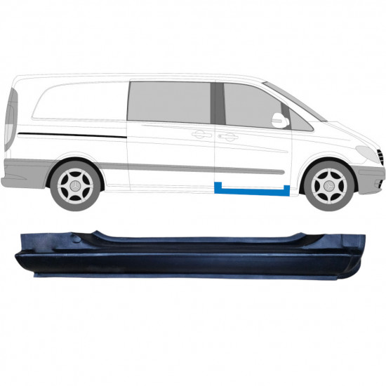 Pannello di riparazione davanzale della porta anteriore per Mercedes Vito 2003-2014 / Destra 6000