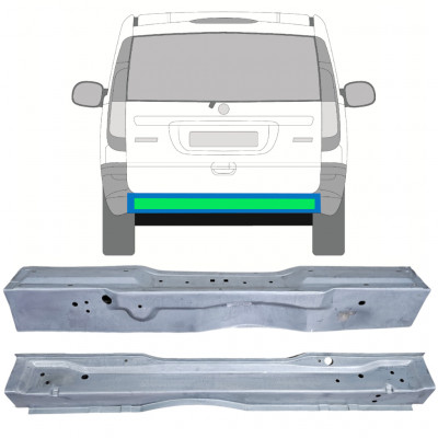 Lamiera di riparazione sezione posteriore interna ed esterna per Mercedes Vito 2003-2014 / Set 12561