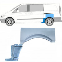 Pannello di riparazione parafango posteriore per Mercedes Vito 2003- / SWB / Sinistra / Set 11867