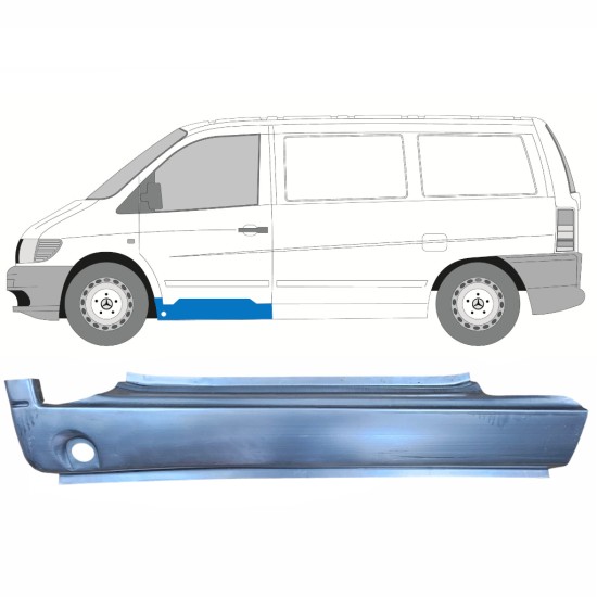 Pannello di riparazione davanzale della porta anteriore per Mercedes Vito I W638 1996-2003 / Sinistra 8832