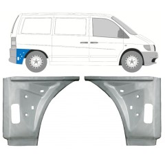 Pannello di riparazione parafango posteriore interno per Mercedes Vito I W638 1996-2003 / Sinistra+Destra / Set 11641