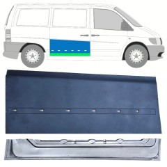 Pannello di riparazione esterno inferiore porta scorrevole per Mercedes Vito I W638 1996-2003 / Destra / Set 12049