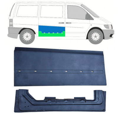 MERCEDES VITO 1996-2003 PORTA SCORREVOLE INTERNA + OUTER PANNELLO DI RIPARAZIONE / SET / DESTRA