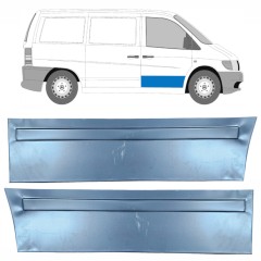 Lamiera di riparazione del rivestimento della porta anteriore per Mercedes Vito I W638 1996-2003 / Sinistra+Destra / Set 9788