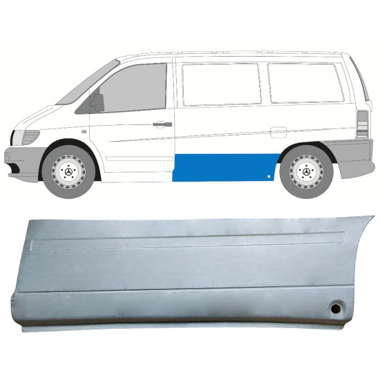 Pannello di riparazione pannello laterale per Mercedes Vito 1996-2003  / Sinistra 11648