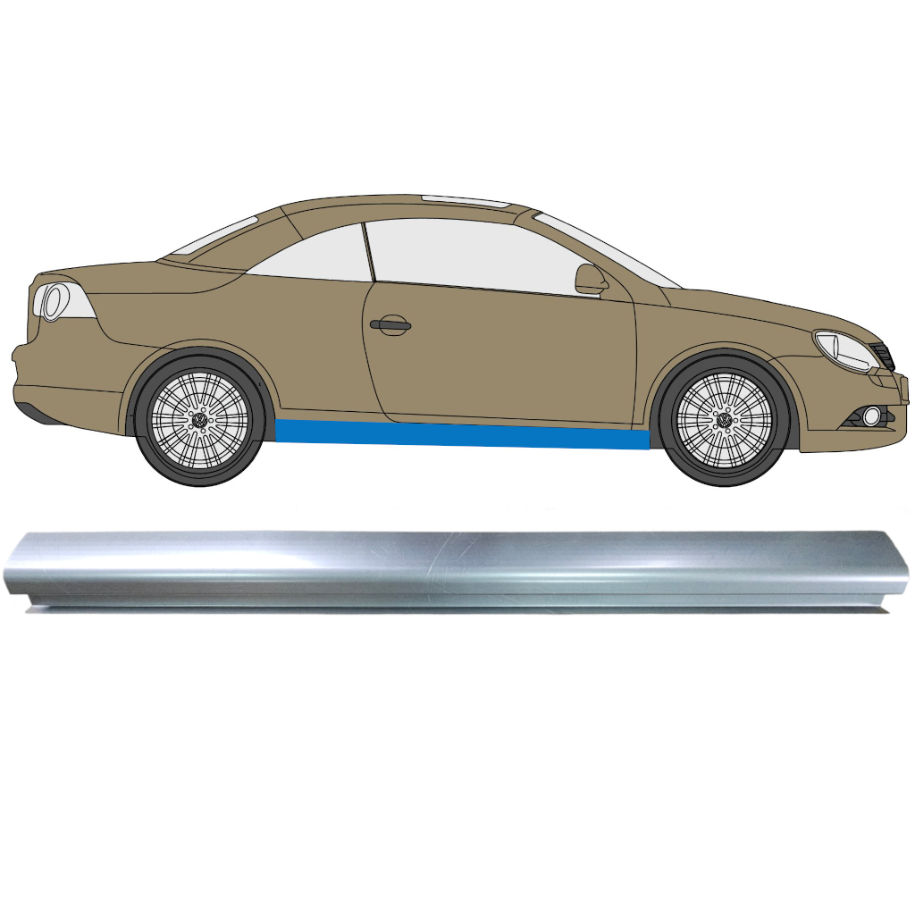 Pannello Di Riparazione Sottoporta Lamiera Per Volkswagen Eos 2006-2015 7342