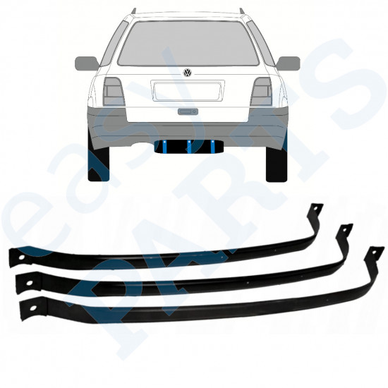 VW GOLF 3 1991-1998 PROPRIETÀ CINGHIE DEL SERBATOIO DEL CARBURANTE / 3 PARTI