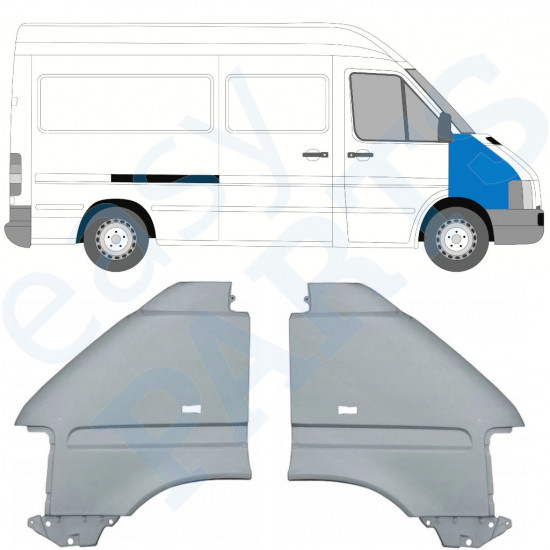 Parafango anteriore per Volkswagen LT 1996-2005 / Sinistra+Destra / Set 9742