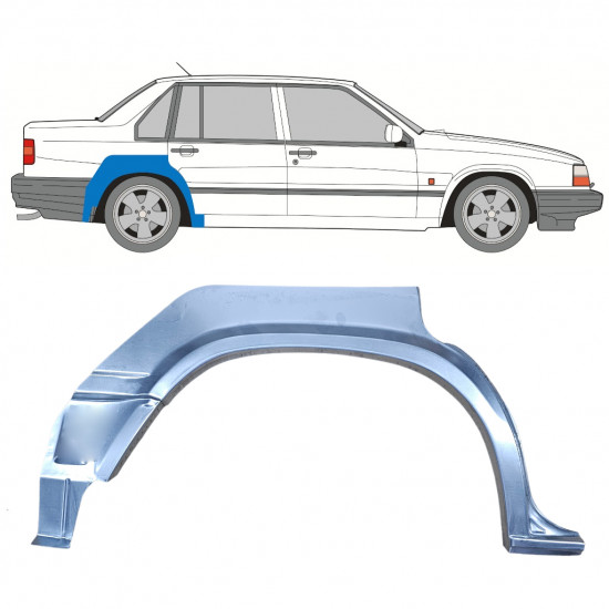 Pannello di riparazione parafango posteriore per Volvo 940 1990-1998 / Destra /  8293