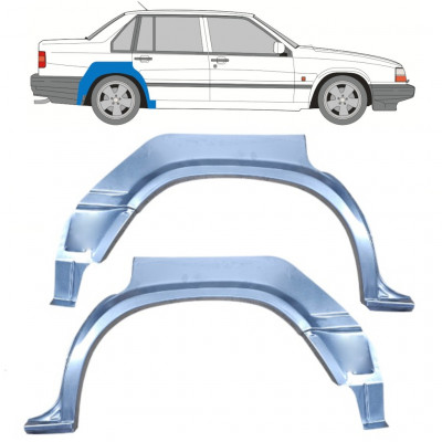 Pannello di riparazione parafango posteriore per Volvo 940 1990-1998 / Sinistra+Destra / Set 9899