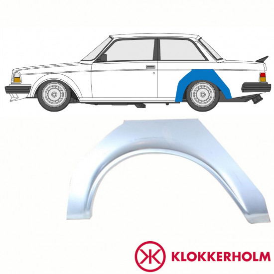 Pannello di riparazione parafango posteriore per Volvo 240 1974-1993 / Sinistra 10764