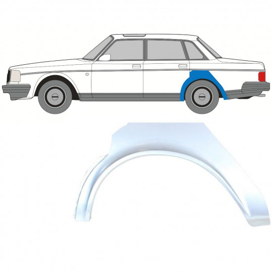 VOLVO 240 1979-1993 PASSARUOTA POSTERIORE / SINISTRA