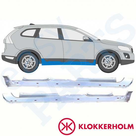 Pannello di riparazione sottoporta lamiera per Volvo Xc60 2008-2017 / Sinistra+Destra / Set 10345