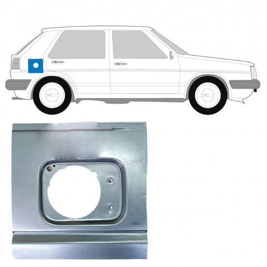 Lamierato riparazione ingresso bocchettone per VW Golf 2 1982- 7253