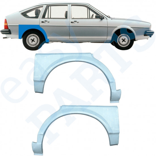 Pannello di riparazione parafango posteriore per VW Passat B2 1980-1988 / Sinistra+Destra / Set 10472