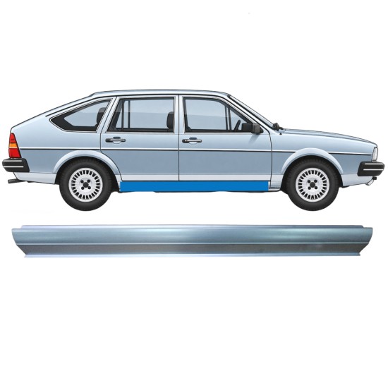 Pannello di riparazione sottoporta lamiera per Volkswagen Passat B2 1980-1988 / Sinistra = Destra (simmetrico) / COMBI / SEDAN / HATCHBACK 11261